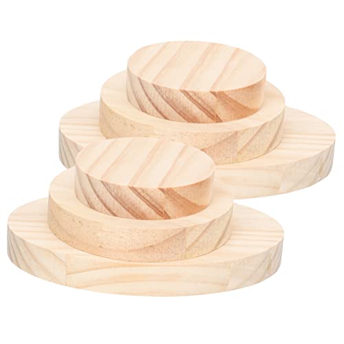 KAILIKETIY 6 Stück Holzplaketten Unlackierte Holzplatten für Figuren DIY Basteluntersetzer Robuste Holzbasen für Kunstwerke Vitrine und Deko KAILIKETIY 6 Stück Holzplaketten Unlackierte Holzplatten für Figuren DIY Basteluntersetzer Robuste Holzbasen für Kunstwerke Vitrine und Deko von KAILIKETIY