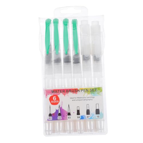 KAILIKETIY 6 Stück Teiliges Wassertankpinsel Wasserfüllbarer Malpinsel Kunststoff für Aquarellmalerei Handmalerei Künstlerbedarf Langlebig und Platzsparend KAILIKETIY 6 Stück Teiliges Wassertankpinsel Wasserfüllbarer Malpinsel Kunststoff für Aquarellmalerei Handmalerei Künstlerbedarf Langlebig und Platzsparend von KAILIKETIY