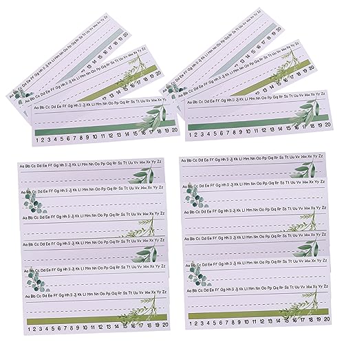 KAILIKETIY 60 Blatt Teiliges Schlichte Tischnamensschilder für Klassenzimmer Vielseitige Beschreibbare Namensetiketten für Schreibtische Dekorative Blanko Nameplates für Schule und Zuhause von KAILIKETIY