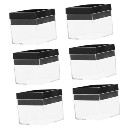 KAILIKETIY 6Stücke Transparente Displaybox Wiederverwendbare Vitrine für Mineralienproben Kompakte Aufbewahrungsbox für Schmuck und Kleine Objekte für Zuhause KAILIKETIY 6Stücke Transparente Displaybox Wiederverwendbare Vitrine für Mineralienproben Kompakte Aufbewahrungsbox für Schmuck und Kleine Objekte für Zuhause von KAILIKETIY