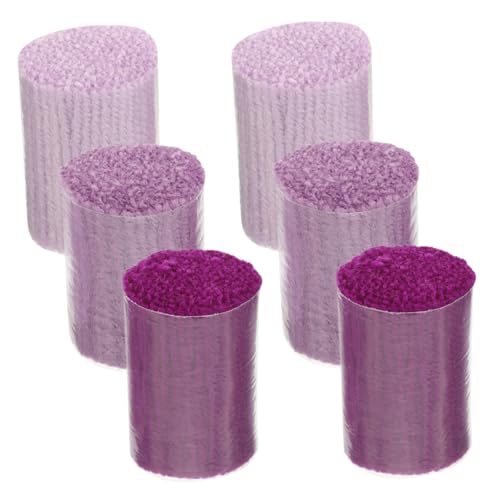 KAILIKETIY 6stücke DIY Knüpfset Mit Vorgeschnittenen Acrylgarnen Für Teppich Und Handwerk Farbige DIY Dekorationen Für Zuhause Einfach Zu Verwenden Und Langlebig von KAILIKETIY