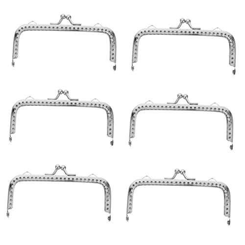 KAILIKETIY 6stücke Taschenverschlussrahmen Für Geldbörsen DIY-bastelset Mit Taschen-Clutch-Rahmen Langlebiges Zubehör Für Handtaschen Und Abendtaschen von KAILIKETIY