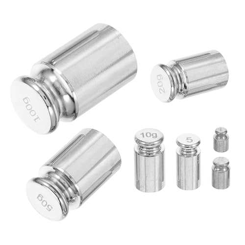 KAILIKETIY 7 Stück Präzise Kalibriergewichte Stahl set für Labor Schmuckwaagen Glatte Oberfläche Kompakt Langlebig für Genaue Waagenkalibrierung KAILIKETIY 7 Stück Präzise Kalibriergewichte Stahl set für Labor Schmuckwaagen Glatte Oberfläche Kompakt Langlebig für Genaue Waagenkalibrierung von KAILIKETIY