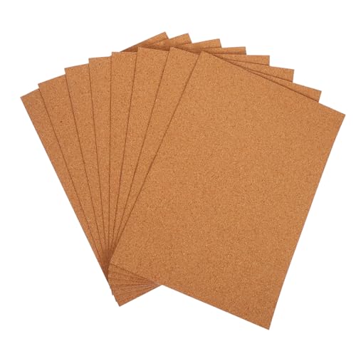 KAILIKETIY 8 Stück Korkplatte abziehen und aufkleben selbstklebende Korkplatten selbstklebende Tafel Kork schälen und aufkleben selbstklebender Kork Korkpads Braun von KAILIKETIY