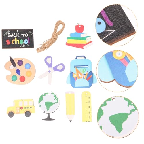 KAILIKETIY 9 Stück Teiliges Schulflaggen Set Back To School Party Banner mit Klaren Mustern Vielseitige Wand und Türdekoration für Klassenzimmer und Schulanfang Wetterfest Einfache Anbringung KAILIKETIY 9 Stück Teiliges Schulflaggen Set Back To School Party Banner mit Klaren Mustern Vielseitige Wand und Türdekoration für Klassenzimmer und Schulanfang Wetterfest Einfache Anbringung von KAILIKETIY