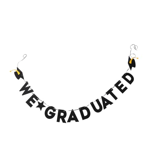 KAILIKETIY Abschlussfeier Banner Dekorative Hintergrundbanner für Graduierung Stilvolle Partydekoration Robustes Papiermaterial für Unvergessliche Erinnerungen und Fotohintergründe von KAILIKETIY