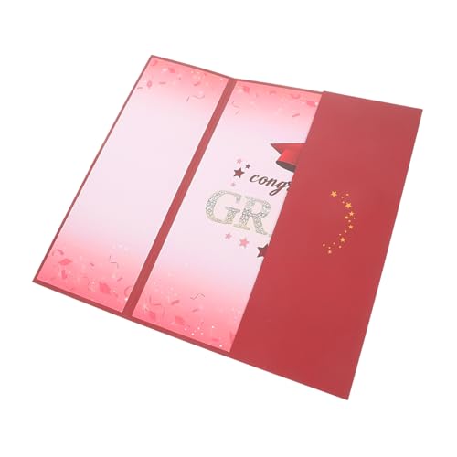 KAILIKETIY Graduierungs-gästebuch Für Abschlussfeiern Rotes Signaturbuch Zur Erinnerung An Gäste Und Botschaften Für Abschlusspartys Und Feierliche Anlässe von KAILIKETIY
