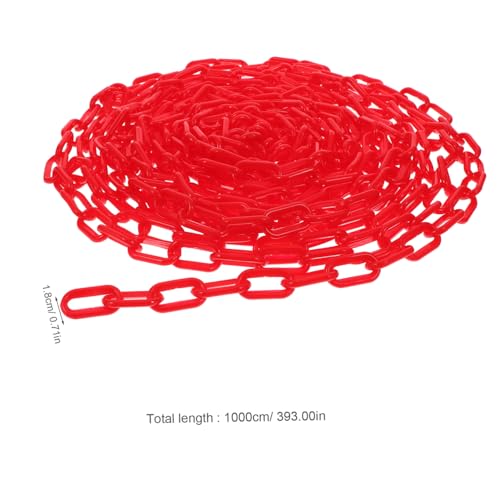KAILIKETIY Absperrkette Kunststoff Sicherheitsbarriere Kettenlink Warnkette für Massenkontrolle Absperrung Sicherheitsbarrieren Rote Gliederkette für Verkehrsabsperrung KAILIKETIY Absperrkette Kunststoff Sicherheitsbarriere Kettenlink Warnkette für Massenkontrolle Absperrung Sicherheitsbarrieren Rote Gliederkette für Verkehrsabsperrung von KAILIKETIY