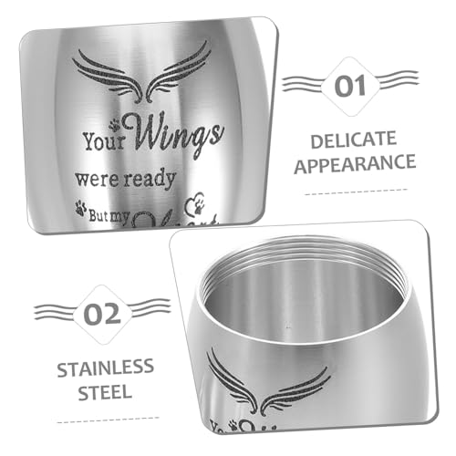 KAILIKETIY Edelstahl Mini Haustier Urne mit Schutzflügel Kleine Aschebox für Hund und Katze Praktische Gedenkdose für Kleine Tierasche Rostfrei Langlebig Einfach zu Öffnen Würdiges Andenken KAILIKETIY Edelstahl Mini Haustier Urne mit Schutzflügel Kleine Aschebox für Hund und Katze Praktische Gedenkdose für Kleine Tierasche Rostfrei Langlebig Einfach zu Öffnen Würdiges Andenken von KAILIKETIY