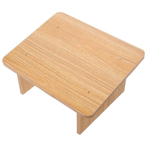 KAILIKETIY Fußstütze Holz für Schreibtisch Rutschfester Fußhocker mit Schrägem Design Vielseitig Einsetzbar als Fußschemel oder Stiefhocker für Büro und Zuhause von KAILIKETIY