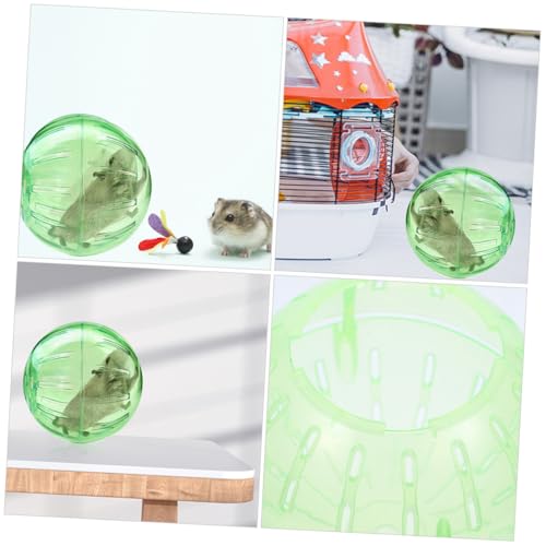 KAILIKETIY Hamster Fitnessball Transparent Grün mit Luftlöchern Sicherer Laufball für Kleintiere Wie Hamster und Meerschweinchen Bewegung und Gesundheit KAILIKETIY Hamster Fitnessball Transparent Grün mit Luftlöchern Sicherer Laufball für Kleintiere Wie Hamster und Meerschweinchen Bewegung und Gesundheit von KAILIKETIY