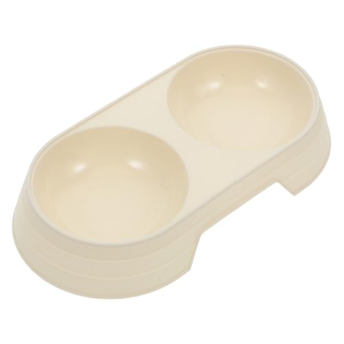 KAILIKETIY Haustier Doppelnapf Futter und Wassernapf für Katzen Hunde Vielseitig Einsetzbar Zwei Schalen zum Gleichzeitigen Füttern und Tränken Cremefarbener Futternapf mit Praktischem KAILIKETIY Haustier Doppelnapf Futter und Wassernapf für Katzen Hunde Vielseitig Einsetzbar Zwei Schalen zum Gleichzeitigen Füttern und Tränken Cremefarbener Futternapf mit Praktischem von KAILIKETIY