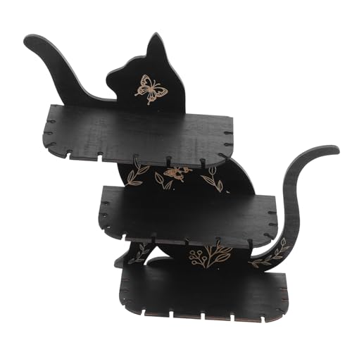 KAILIKETIY Holz Katzen Wandregal Rustikale Dekoration Kristallhalter für Schlafzimmer Niedliches Tier Design Stabiler Aufbewahrungsrack für Kleine Gegenstände KAILIKETIY Holz Katzen Wandregal Rustikale Dekoration Kristallhalter für Schlafzimmer Niedliches Tier Design Stabiler Aufbewahrungsrack für Kleine Gegenstände von KAILIKETIY