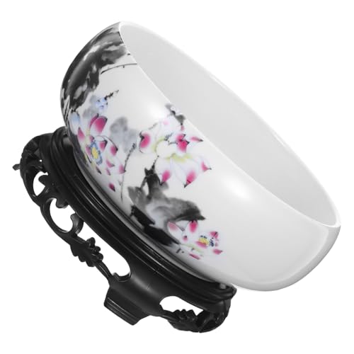 KAILIKETIY Hydroponischer Keramik pflanztopf Lotus blumenschale mit Sockel Rund Wasserspeichernd No Hole Design für Hydrokultur Dekorativ für Zuhause Büro Geeignet für Bonsai und KAILIKETIY Hydroponischer Keramik pflanztopf Lotus blumenschale mit Sockel Rund Wasserspeichernd No Hole Design für Hydrokultur Dekorativ für Zuhause Büro Geeignet für Bonsai und von KAILIKETIY