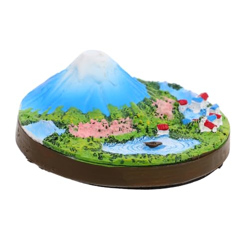 KAILIKETIY Japanische Mikrolandschaft Dekoration Handbemaltes Bonsai Zubehör Einzigartige Fuji Berg Statue für Stilvolle Wohnraumgestaltung von KAILIKETIY