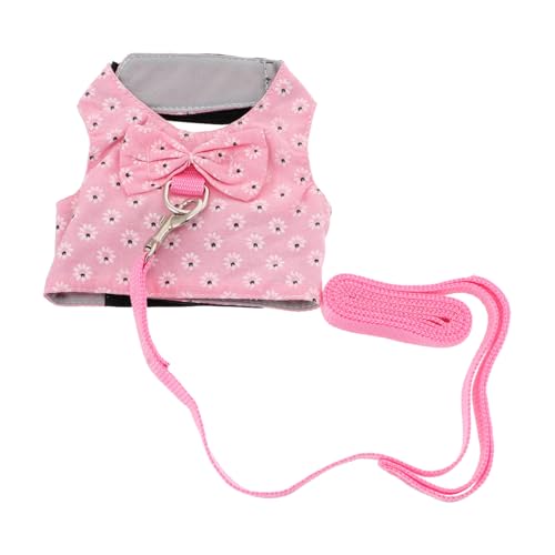 KAILIKETIY Kaninchen Geschirr Weste mit Leine Verstellbares Atmungsaktives Bunny Harness für Kleine Haustiere Bequemes Kleintier Geschirr für Outdoor Design KAILIKETIY Kaninchen Geschirr Weste mit Leine Verstellbares Atmungsaktives Bunny Harness für Kleine Haustiere Bequemes Kleintier Geschirr für Outdoor Design von KAILIKETIY