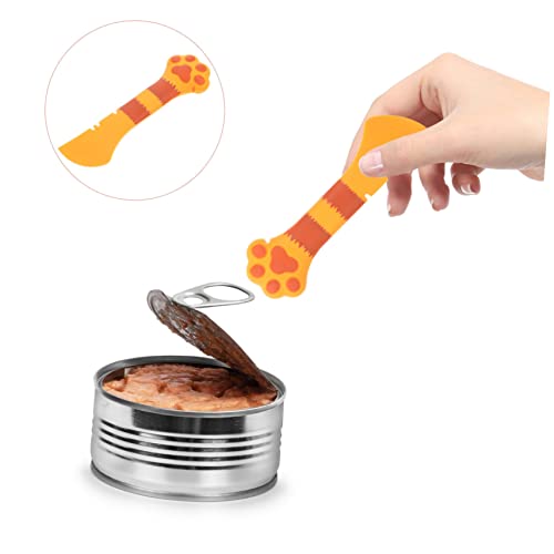 KAILIKETIY Katzenfutter Löffel mit Dosenöffner Funktion Haustier Futterlöffel zum Mühelosen Öffnen und Füttern Praktische Rührhilfe für Nassfutter Orange Gelb Ergonomisch Leicht zu Reinigen KAILIKETIY Katzenfutter Löffel mit Dosenöffner Funktion Haustier Futterlöffel zum Mühelosen Öffnen und Füttern Praktische Rührhilfe für Nassfutter Orange Gelb Ergonomisch Leicht zu Reinigen von KAILIKETIY