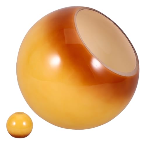 KAILIKETIY Lampenschirm Abdeckung der Deckenleuchte Papierlampe Kugelschirm Rot Glühbirnen Korblampe Glaskuppel lampenabdeckung wandlampe pendelleuchte Lampenschatten Ersatzglasschirm Yellow von KAILIKETIY