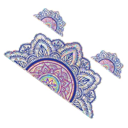 KAILIKETIY Mandala Fensteraufkleber Statischer Sichtschutz Dekorative Fensterfolie für Wohnzimmer und Schlafzimmer Verbessert Privatsphäre und von KAILIKETIY