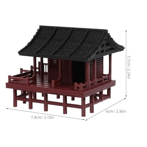 KAILIKETIY Miniatur Pavillon Dekoration Aquarium Micro Landschaft Ornament für Bonsai Terrarium Kompakte Asiatische Architektur Modell für Kleine Räume und Kreative Gestaltung von KAILIKETIY
