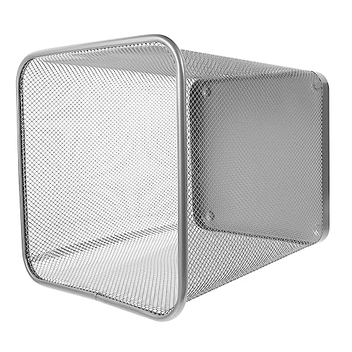 KAILIKETIY Praktischer Papierkorb aus Metall Moderner Mülleimer für Küche und Badezimmer Großes Design Silber Atmungsaktives Mesh für Optimale Geruchsvermeidung für KAILIKETIY Praktischer Papierkorb aus Metall Moderner Mülleimer für Küche und Badezimmer Großes Design Silber Atmungsaktives Mesh für Optimale Geruchsvermeidung für von KAILIKETIY