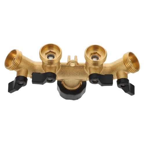 KAILIKETIY Robuster Messing Gartenschlauch Verteiler mit Kugelhähnen Schlauch Anschluss für Wasserhahn Auslaufsicherer Garten Wasser Schlauch Splitter Zubehör KAILIKETIY Robuster Messing Gartenschlauch Verteiler mit Kugelhähnen Schlauch Anschluss für Wasserhahn Auslaufsicherer Garten Wasser Schlauch Splitter Zubehör von KAILIKETIY