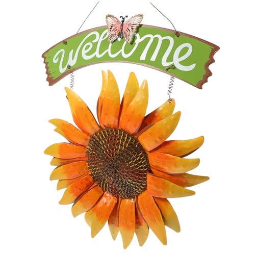 KAILIKETIY Sonnenblume Wanddeko Metall Wandornament Strapazierfähig Pastorale Wanddekoration Wohnzimmer Schlafzimmer Büro Garten Willkommen Schild KAILIKETIY Sonnenblume Wanddeko Metall Wandornament Strapazierfähig Pastorale Wanddekoration Wohnzimmer Schlafzimmer Büro Garten Willkommen Schild von KAILIKETIY