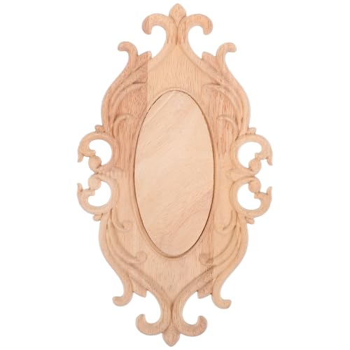 KAILIKETIY Holzschnitzapplikation Unbemalt Holz Applique Möbel Dekoration Tür Schrank Onlay Blumen Applikation DIY Material Onlay Dekoration von KAILIKETIY