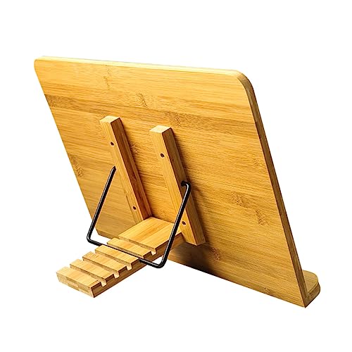 KAILIKETIY Verstellbarer Buchständer aus Hochwertigem Holz und Langlebig Multifunktionaler Leseständer für Studium und Alltag Platzsparend und Handschonend für Bücher und Notizen KAILIKETIY Verstellbarer Buchständer aus Hochwertigem Holz und Langlebig Multifunktionaler Leseständer für Studium und Alltag Platzsparend und Handschonend für Bücher und Notizen von KAILIKETIY