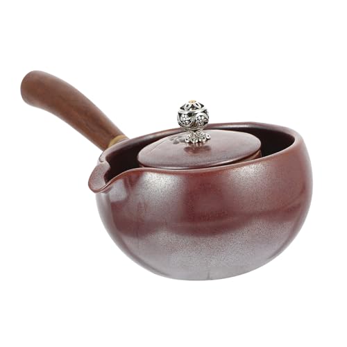 KAILIKETIY Vintage Keramik Teekessel mit Seitlichem Griff Handlicher Haushalts wasserkocher für Grünen Tee Stilvoller Japanischer Stil Hitzebeständig für Zuhause Teehäuser Restaurants von KAILIKETIY