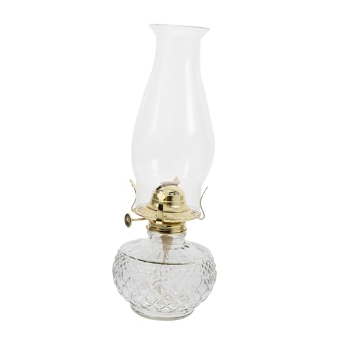 KAILIKETIY Vintage-öllampe Aus Glas Mit Kamin Für Innen Klare Öllaterne Klassische Petroleumlampe Retro Deko Helligkeit Verstellbar Heimbeleuchtung KAILIKETIY Vintage-öllampe Aus Glas Mit Kamin Für Innen Klare Öllaterne Klassische Petroleumlampe Retro Deko Helligkeit Verstellbar Heimbeleuchtung von KAILIKETIY