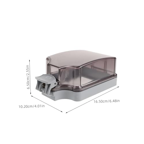 KAILIKETIY Wasserdichte Außensteckdose Abdeckung mit Spritzwasserschutz Transparentes Abs PP Gehäuse Wetterfeste Steckdosenbox für Garten Terrasse Balkon Außenbereich von KAILIKETIY