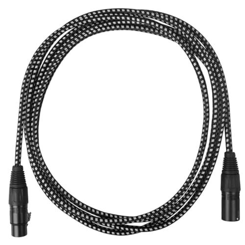 KAILIKETIY Xlr Mikrofonkabel Pin Schwarzes Audio Kabel für Mikrofon Gitarre und Bass mit Fortschrittlicher Geräuschunterdrückungstechnologie für Studio Recorder und Lautsprechersysteme KAILIKETIY Xlr Mikrofonkabel Pin Schwarzes Audio Kabel für Mikrofon Gitarre und Bass mit Fortschrittlicher Geräuschunterdrückungstechnologie für Studio Recorder und Lautsprechersysteme von KAILIKETIY