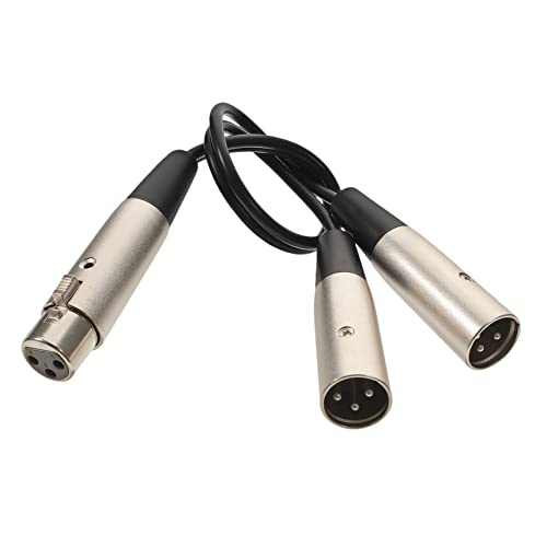 KAILIKETIY Xlr Splitter Kabel Pin Mikrofonkabel Weiblich zu Dual Männlich für Professionelle Audioanwendungen Kompatibel mit Mikrofonen Lautsprechern und Mischpulten von KAILIKETIY