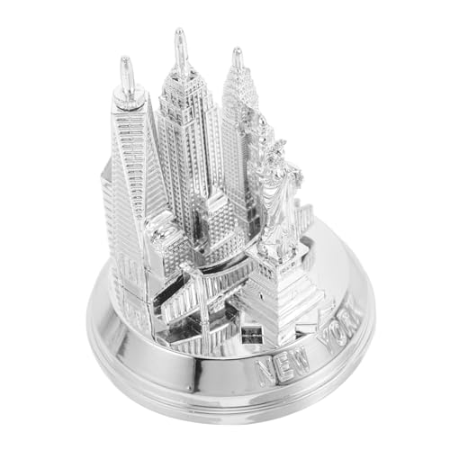 KAILIKETIY Miniatur-Ornament Vintage York Metallmodell Für Schreibtisch Wohnzimmer Dekorative Haushaltswaren-Dekoration Als Bücherei- Innendekor-Figur Für Kamin Kaffeetisch- von KAILIKETIY