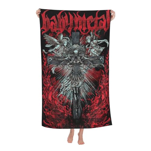 Babysmetal Japanese Girls Band Outdoor Badetuch Superfeinstes Mikrofaser-Absaugtuch fürs Schwimmen am Strand Strandtuch für Ausflüge und Picknicks von KAINSTIS