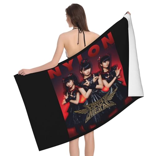 Babysmetal Japanese Girls Band Outdoor Badetuch Superfeinstes Mikrofaser-Absaugtuch fürs Schwimmen am Strand Strandtuch für Ausflüge und Picknicks von KAINSTIS