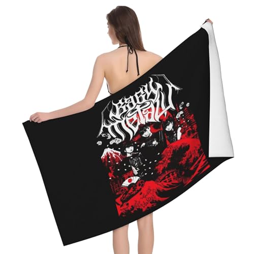 Babysmetal Japanese Girls Band Outdoor Badetuch Superfeinstes Mikrofaser-Absaugtuch fürs Schwimmen am Strand Strandtuch für Ausflüge und Picknicks von KAINSTIS