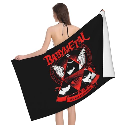 Babysmetal Japanese Girls Band Outdoor Badetuch Superfeinstes Mikrofaser-Absaugtuch fürs Schwimmen am Strand Strandtuch für Ausflüge und Picknicks von KAINSTIS