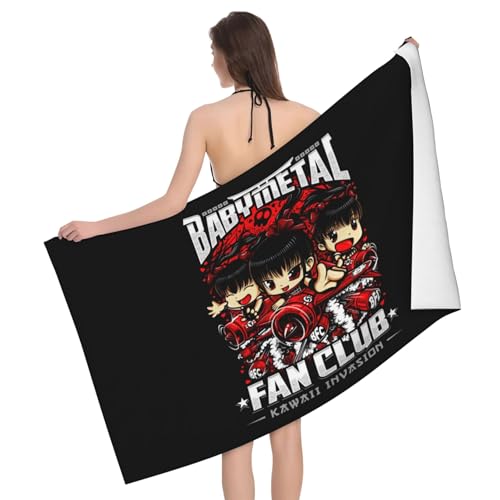 Babysmetal Japanese Girls Band Outdoor Badetuch Superfeinstes Mikrofaser-Absaugtuch fürs Schwimmen am Strand Strandtuch für Ausflüge und Picknicks von KAINSTIS