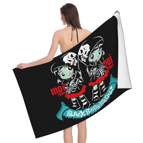 Babysmetal Japanese Girls Band Outdoor Badetuch Superfeinstes Mikrofaser-Absaugtuch fürs Schwimmen am Strand Strandtuch für Ausflüge und Picknicks von KAINSTIS