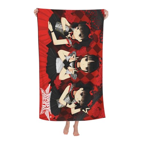 Babysmetal Japanese Girls Band Outdoor Badetuch Superfeinstes Mikrofaser-Absaugtuch fürs Schwimmen am Strand Strandtuch für Ausflüge und Picknicks von KAINSTIS