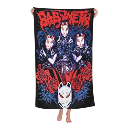 Babysmetal Japanese Girls Band Outdoor Badetuch Superfeinstes Mikrofaser-Absaugtuch fürs Schwimmen am Strand Strandtuch für Ausflüge und Picknicks von KAINSTIS