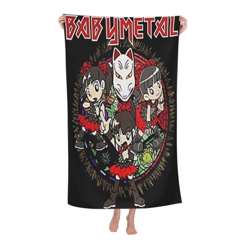 Babysmetal Japanese Girls Band Outdoor Badetuch Superfeinstes Mikrofaser-Absaugtuch fürs Schwimmen am Strand Strandtuch für Ausflüge und Picknicks von KAINSTIS