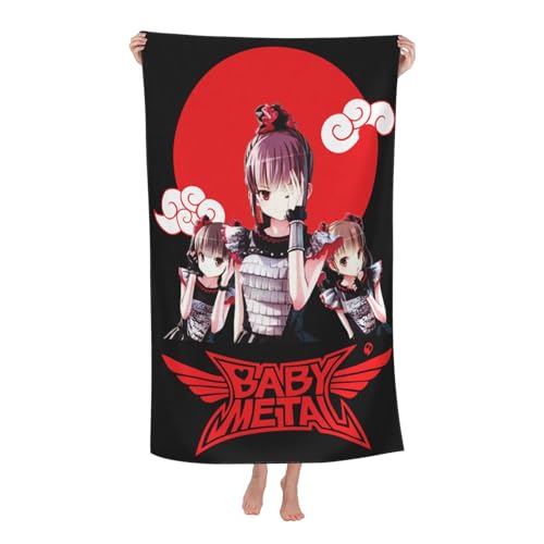 Babysmetal Japanese Girls Band Outdoor Badetuch Superfeinstes Mikrofaser-Absaugtuch fürs Schwimmen am Strand Strandtuch für Ausflüge und Picknicks von KAINSTIS