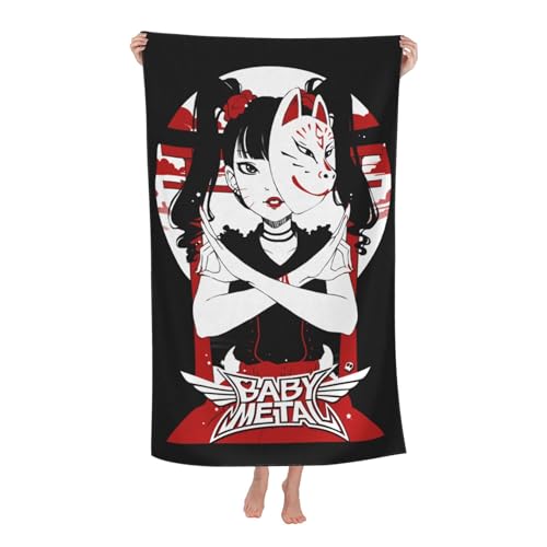 Babysmetal Japanese Girls Band Outdoor Badetuch Superfeinstes Mikrofaser-Absaugtuch fürs Schwimmen am Strand Strandtuch für Ausflüge und Picknicks von KAINSTIS