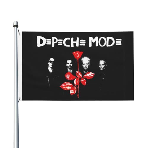 De&PE&Che Music band Mode Dekorationsfahne Gartenschenkelfahne doppelseitig bedruckte Vollbildfahne von KAINSTIS