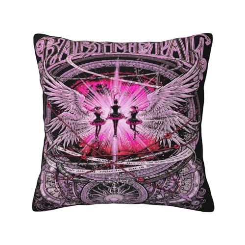 KAINSTIS Babysmetal Japanese Girls Band Büro Rückenstützenschoner Innenraumentzückende Kissenbezüge Sofa Rückenstützenschoner Mehrfarbig 40 x 40 cm von KAINSTIS
