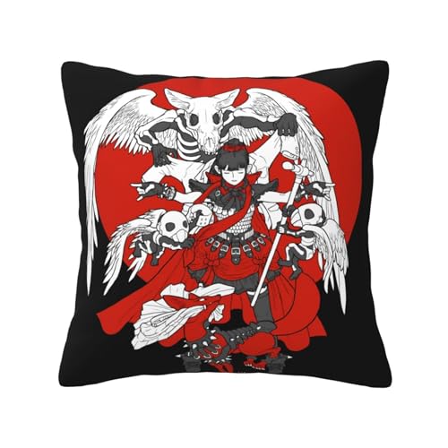 KAINSTIS Babysmetal Japanese Girls Band Büro Rückenstützenschoner Innenraumentzückende Kissenbezüge Sofa Rückenstützenschoner Mehrfarbig 50 x 50 cm von KAINSTIS