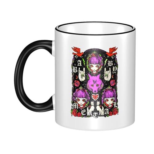 KAINSTIS Keramik Baby*Metal Band Wasserbecher Milch-Kaffee-Keramik-Mug Teetasse für die Büroruhezone von KAINSTIS